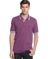 This medium weight polo by BOSS adds a touch of class to your casual look.