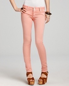 Color your denim collection with these freshly hued skinny jeans from Hudson Jeans.