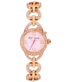 A lovely bow-topped gift from Betsey Johnson: a darling fashion watch you'll love to love.