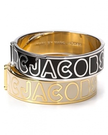 Bold logo lettering adorns this signature bangle from MARC BY MARC JACOBS.