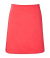 Work a note of timeless classic tailoring into your polished separates wardrobe with Hugos bright red A-line skirt - Hidden back zip, A-line silhouette - Pair with a sharply cut shirt and blazer