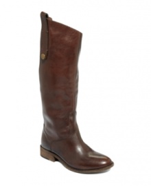 Polished sophistication. STEVEN by Steve Madden's Satyre riding boots look great with all of your cool-weather looks.