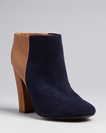 These Joie booties have double the personality in a single, stylish basic: contrast keeps the look intriguing.