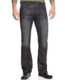 Stay on-trend with your denim style wearing these distressed jeans from Buffalo David Bitton.