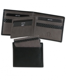 Elegant leather thinfold wallet by Dopp.