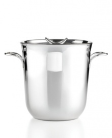 Keep cool. Timeless sophistication is in your hands with the Gala ice bucket from Martha Stewart Collection. With handles and lid for your bartending convenience.