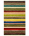 In bold, vibrant colors, this dynamic area rug bursts with life in every interior. Special dyeing techniques are used to create the rug's rich hues, as well as its soft texture. Woven from wool, the Inca rug is just what you need to make any room more exciting.