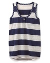 Splendid Girls' Oatmeal Stripe Tank Top - Sizes 7-14