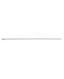 Cultivate style with continuous sparkle. This CRISLU tennis bracelet features round-cut cubic zirconia (5 ct. t.w.) set in sterling silver with a platinum finish. Approximate length: 7 inches.