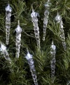 Transform your home into a winter wonderland with energy-efficient, bright-as-can-be white icicle lights from Kurt Adler.