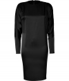 Stylish yet sleek, this dolman sleeve party dress from Hakaan is effortlessly sophisticated - Round neck, long dolman sleeves, fitted silhouette, concealed back zip closure - Wear with statement heels and an embellished clutch