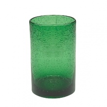 Full of freeform bubbles, this festive and fun highball glass provides its own refreshment. Colors can easily be mixed and matched, perfect for holiday entertaining.