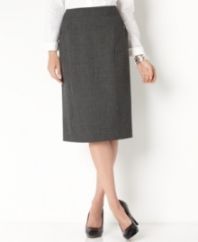 Always sharp, this Charter Club pencil skirt is a versatile must-have. Try it with anything from fitted blazers to billowing blouses for a look that is simply put-together.