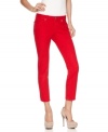 In a hot hue, these Andrew Charles cropped skinny jeans add bold brightness to any spring outfit!