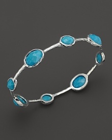 Faceted turquoise and sterling silver station bracelet from the Wonderland Collection by Ippolita.