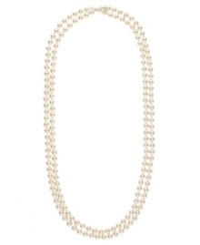 beauty that goes to great lengths. Wear this Monet glass pearl (10 mm) necklace doubled or tripled. Approximate length: 60 inches.