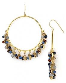 Put a far-flung spin on every look with these beaded hoop hearings from Lauren by Ralph Lauren. This pair's eclectic vibe teams best with breezy looks and a freshly stamped passport.