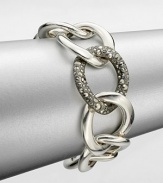 EXCLUSIVELY AT SAKS. From the Gourmette Collection. An artisan, handcrafted, sterling silver link chain accented with sparkling marcasite is a celebration of the founding years of this brand. MarcasiteSterling silverLength, about 8.25Concealed closureMade in Italy 