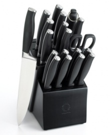 Comfortable cutlery is one of the secrets of skillful slicing. This set features 19 of the most essential pieces – the knives every kitchen should have – with contoured, steel-capped handles that fit perfectly in the palm of your hand. Limited lifetime warranty.