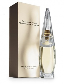 Donna Karan Cashmere Mist. This sheer, floral fragrance combines the essence of Moroccan jasmine, lily of the valley and bergamot with warm undertones of sandalwood, amber and musk. 