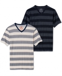 Sport your cool rugby style in one of these tees by American Rag.