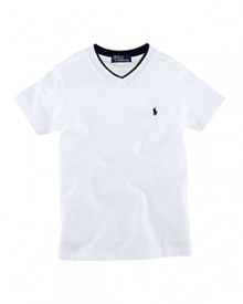 Essential short-sleeved tee in soft, washed cotton jersey.