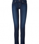 Super soft and super flattering, Adriano Goldschmieds stretch cigarette jeans are essential for casual looks - Classic five-pocket style, button closure, belt loops - Sleek slim fit through the knee - Team with practically anything for a contemporary-cool finish