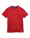 Essential short-sleeved tee in soft, washed cotton jersey.