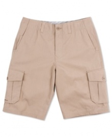 Get geared up for warm weather with these casual cargo shorts by O'Neill.