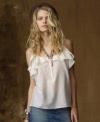 Both sultry and sweet, Denim & Supply Ralph Lauren's airy cotton-silk camisole is destined to become a go-to favorite in a loose, romantic silhouette finished with soft ruffles.