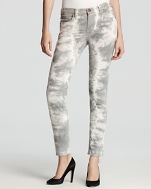 Master downtown-cool style with these cloud-printed Current/Elliott jeans--perfect with your favorite tee and edgy ankle booties.