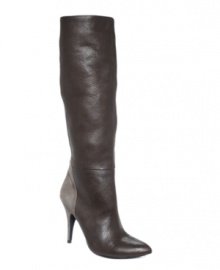 Jessica Simpson's Naveens high heel dress boots feature a contrasting strip of suede along the back for a look that will leave them wanting more.