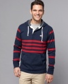 Layer up for the season in this sporty sweatshirt from Tommy Hilfiger.