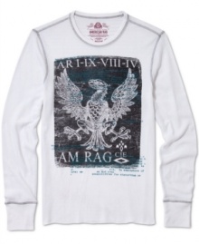 No longer just a layer, this American Rag thermal takes flight with a rad eagle graphic.