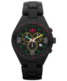 The sporty Cambridge watch by adidas brings a jolt of energy with bright accents and reliable precision.