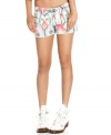 Trend-right and totally fun, these five-pocket, aztec-print denim shorts from Tinseltown make the cutest style statement!