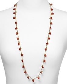 Sure to stun, this coral beaded necklace from Lauren by Ralph Lauren brings beach-inspired beauty to your neckline.