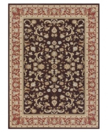 Impeccably detailed florals cascade across this Samira area rug from Loloi, imparting a distinctly traditional and elegant design for any space. Crafted in Turkey of ultra-durable and easy-to-clean polypropylene.