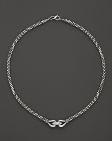 In sterling silver accented with diamonds, this necklace from Lagos' Derby collection is a timeless classic.