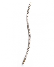 Crislu's round cut tennis bracelet is exactly what she wants this year. Simple chic with understated glamour is perfect for day or evening parties.