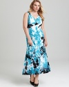 Karen Kane Plus Size Tie Dye Maxi Dress