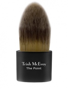 Trish McEvoy developed The Point because so many women only need foundation or concealer on small areas of their face. This tiny, handless brush gives you the maximum control while the unique tapered design of The Point's bristles beautifully stipples your concealer, foundation or powder precisely where you need it. The Point is the latest addition to Trish's iconic collection of brushes that place the power of professional quality makeup applications at your fingertips. 