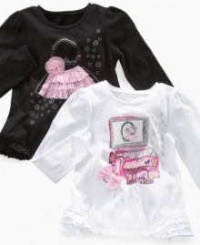 Don't keep her cute looks a secret, these tops from So Jenni have the sweet details to complement her adorable style.