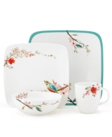 Make your favorite dish sing with Chirp dinnerware from Lenox Simply Fine. As boldly stylish as it is durable, the chic Chirp Square place settings mix round and square pieces in oven-safe bone china. Qualifies for Rebate