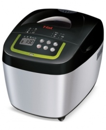 The greatest thing for sliced bread. Whip up your favorite loaf of bread in the comfort of your home with this compact appliance. Three crust settings from light to dark, 12 programs, including gluten-free, cake and more, plus an automatic keep warm setting guarantee precision results. 1-year warranty. Model PF111EUS.