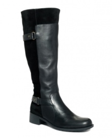 Stand apart from the crowd. Easy Spirit lends unique appeal to the classic Lagina riding boots by mixing luxe materials with the brand's irresistible comfort features.