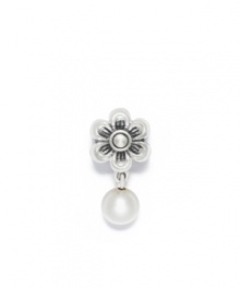 A cultured freshwater pearl dangles from a sterling silver flower to mark June birthdays. Donatella is a playful collection of charm bracelets and necklaces that can be personalized to suit your style! Available exclusively at Macy's.