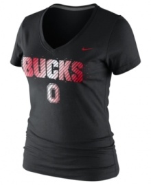 Female Jocks Rule! Display your pride wearing this tee showcasing Ohio State Buckeyes by Nike.