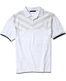 Score big. With this Sean John polo shirt in the lineup, your weekend look is an instant winner.