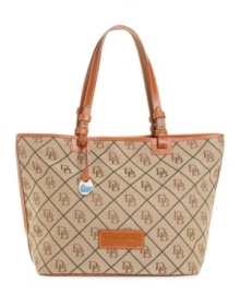 Dooney & Bourke's signature monogram quilting adorns this Macy's Exclusive tote.